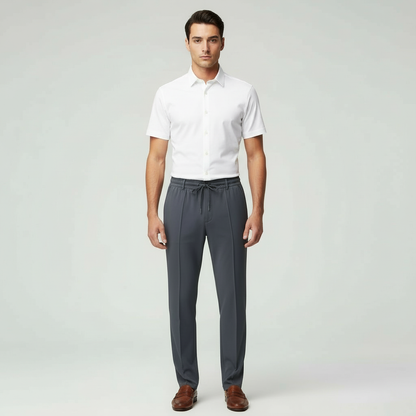 Relaxed Fit Men's Casual Drawstring Pants - Olytrend