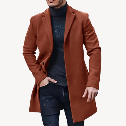 Timeless Fit Men's Trench Coat