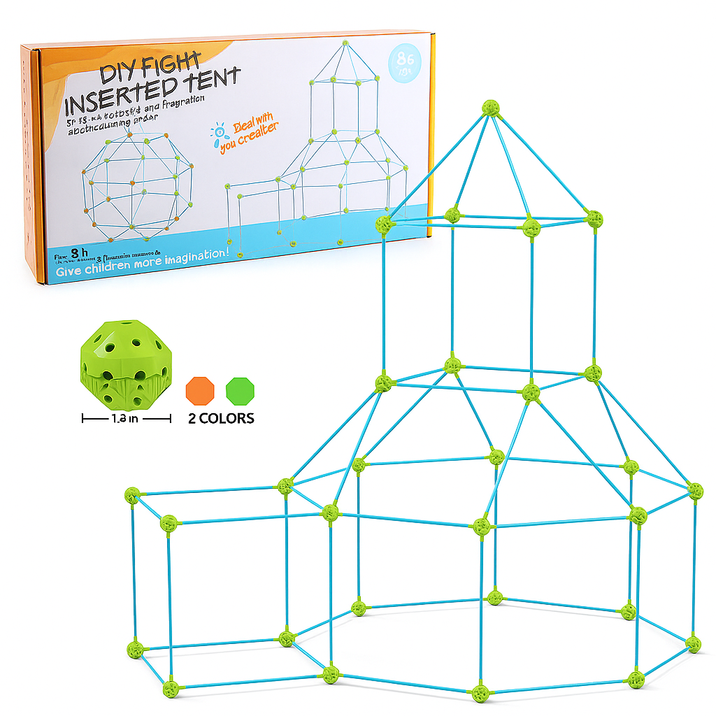 Build Your Own Tent Adventure - TentMaster-68 pieces-Nora Luxe
