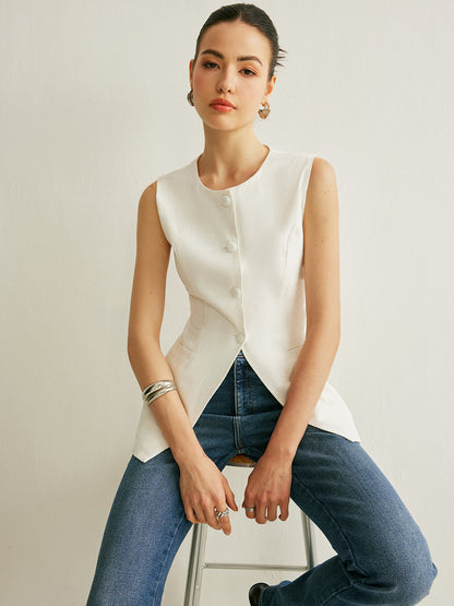 Simple Summer Sleeveless Tank Vest - Pexav