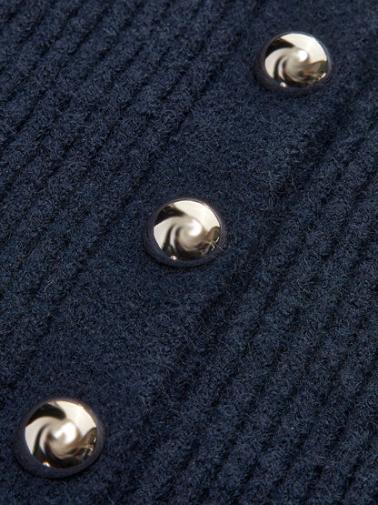 Classic Open Front Knit Cardigan