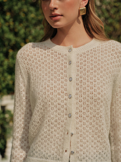 Open Front Cozy Knit Cardigan
