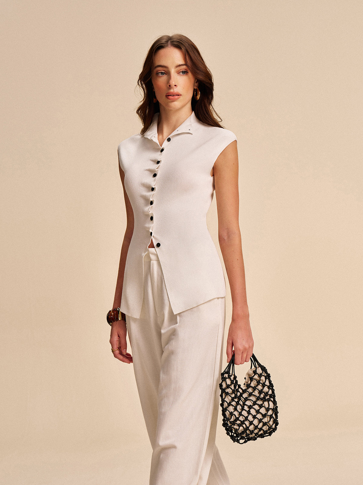 Open Front Summer Vest Cardigan
