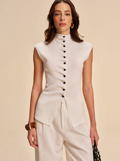 Open Front Summer Vest Cardigan - Pexav