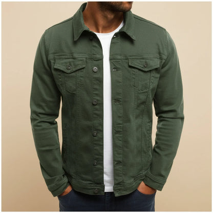 Relaxed Fit Mens Casual Button Jacket