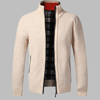 Trendy Crew Neck Knit Sweater for Men