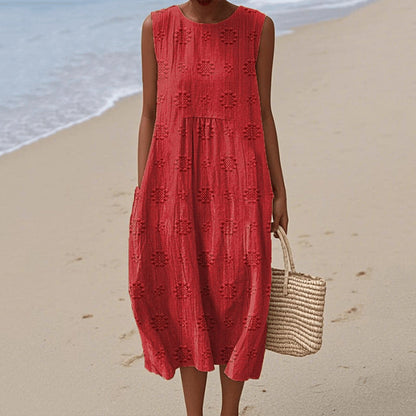 Summer Floral Midi Dress for Women