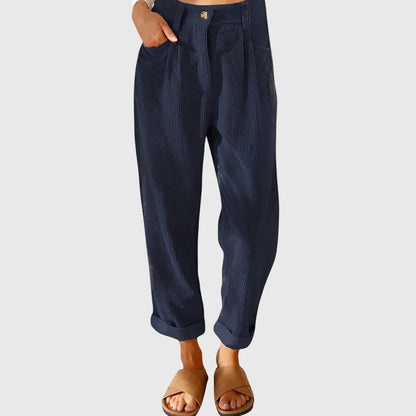 Jana - Slim Fit Corduroy Pants