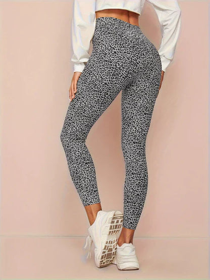Fashionable Animal Print High Waist Leggings