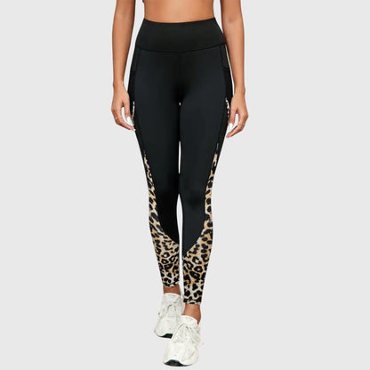 Fashionable Animal Print Workout Pants