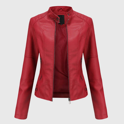 Classic Women's Faux Leather Jacket