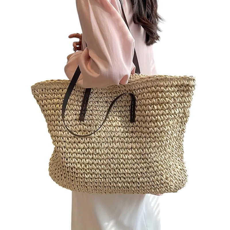 Practical Woven Shopping Bag for Daily Use