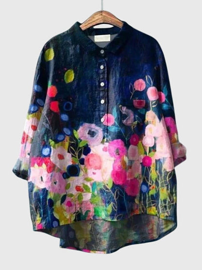 Pretty Floral Lightweight Women's Blouse