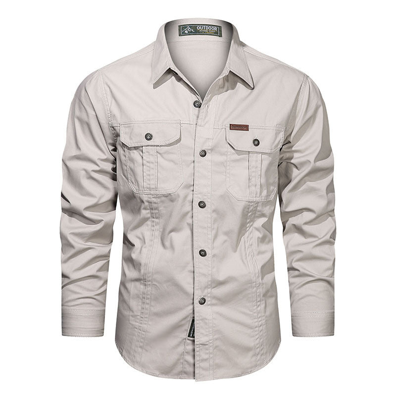 Relaxed Fit Army Style Shirt