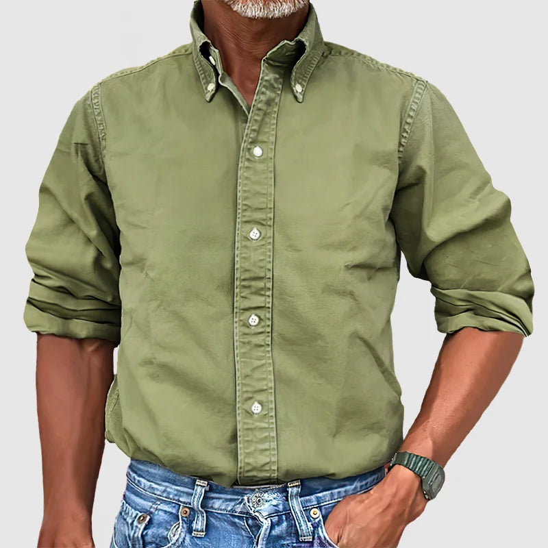 Traditional Casual Mens Button Down Shirt