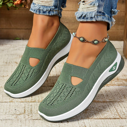 Comfortable Easy Slip On Sneakers - Olytrend