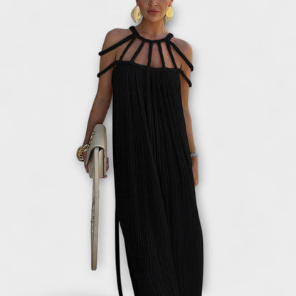 Elegant Maxi Dress with Flowy Straps for Women