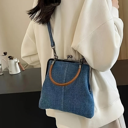 Classic Metal Frame Tote Handbag