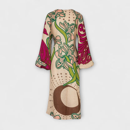 Elegant Long Tie Waist Maxi Dress