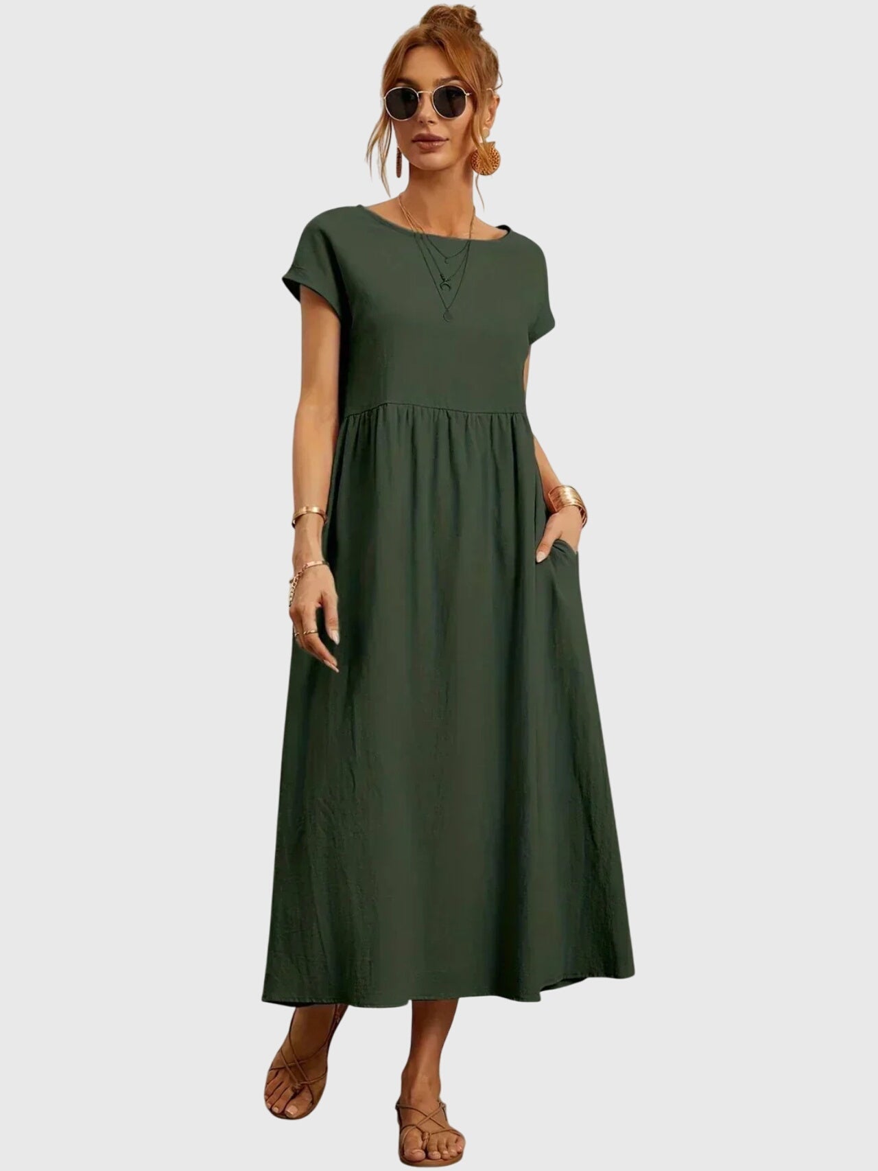 Elegant Pocket Dress for Women Everyday - Nocini