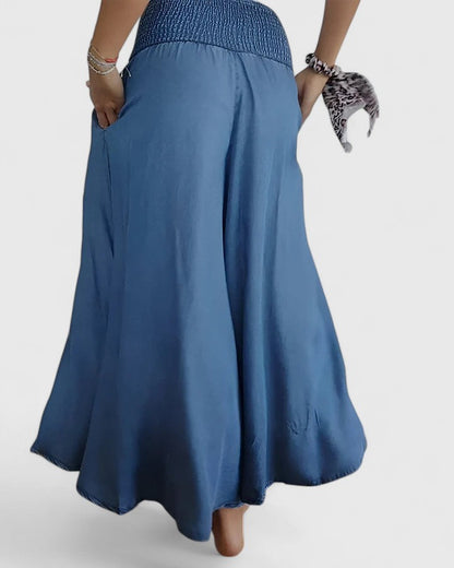 Soft Elastic Waist Pants