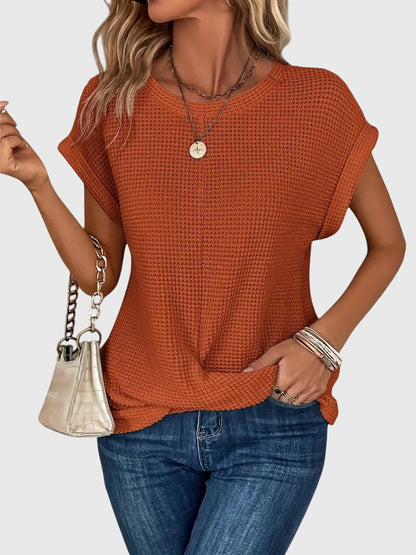 Isa | Classic Women's Crew Neck Top - Olytrend