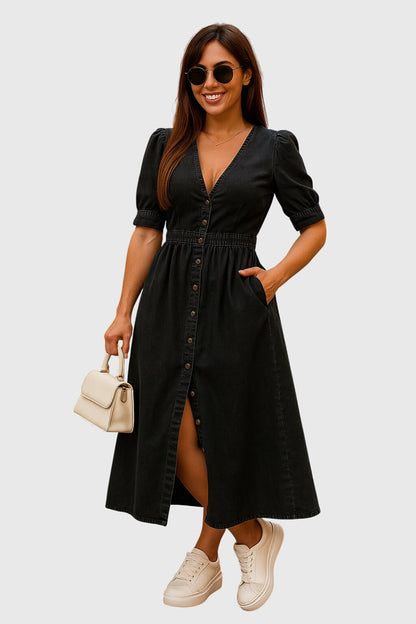 Fashionable Blue Jeans Dress for Women