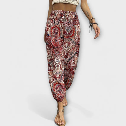 Colorful Print Women's Casual Pants