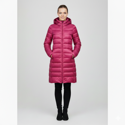 Women's Down Coat Slim Fit Hooded Jacket