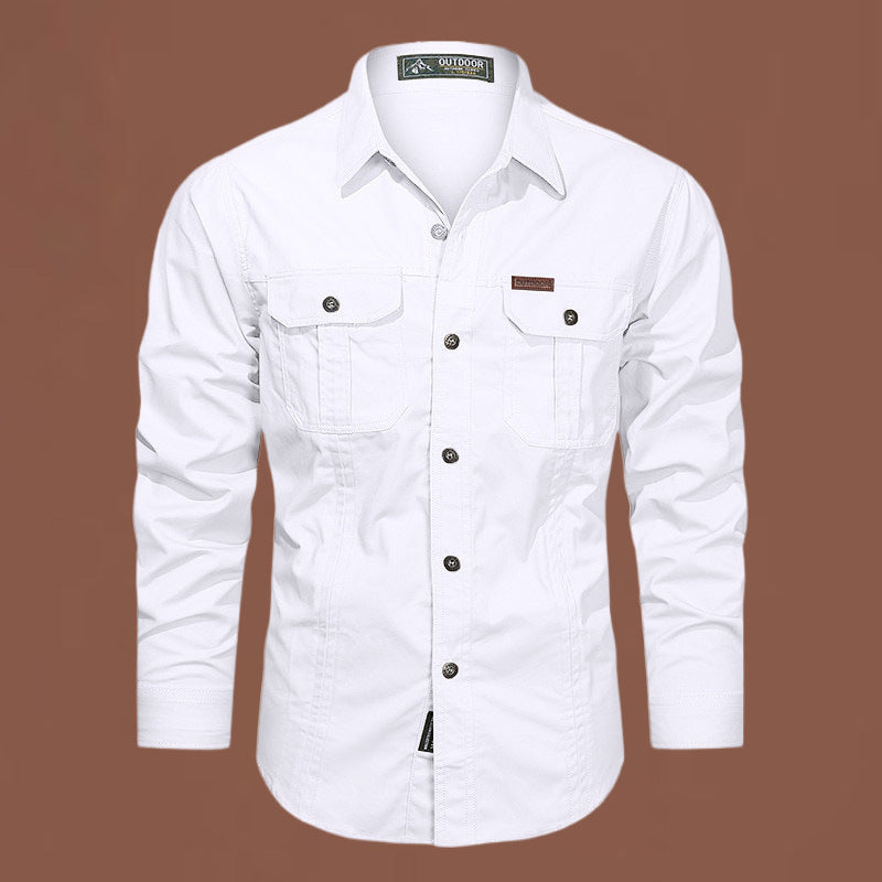 Relaxed Fit Army Style Shirt