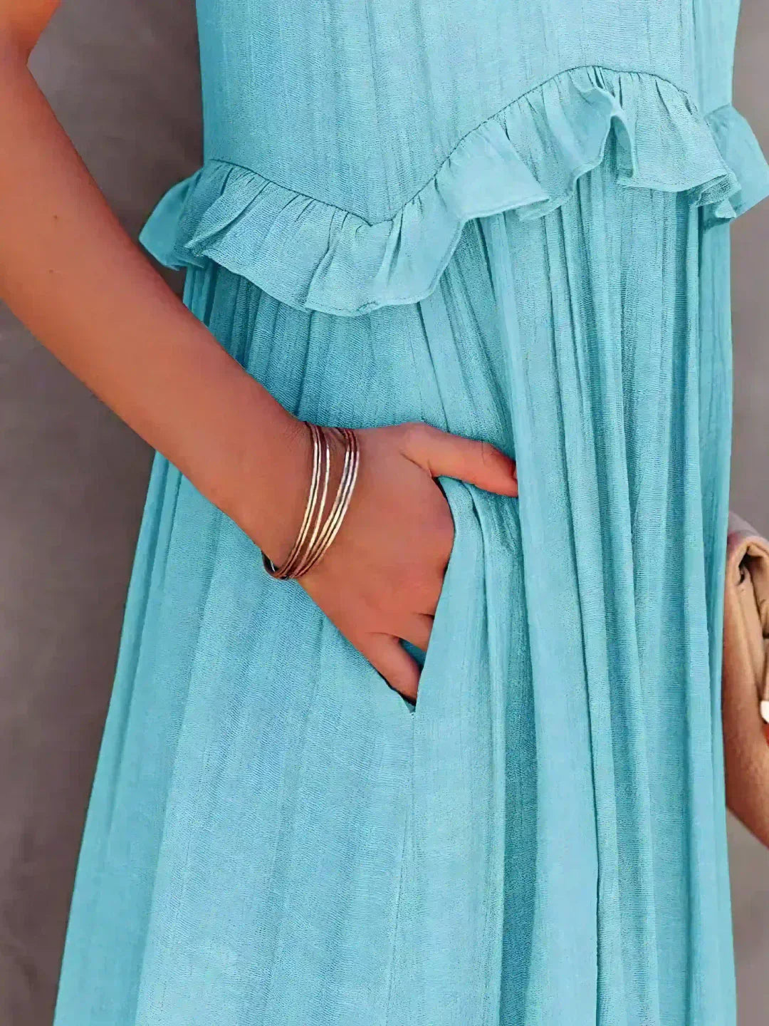 Chic Ruffle Strapless Summer Dress
