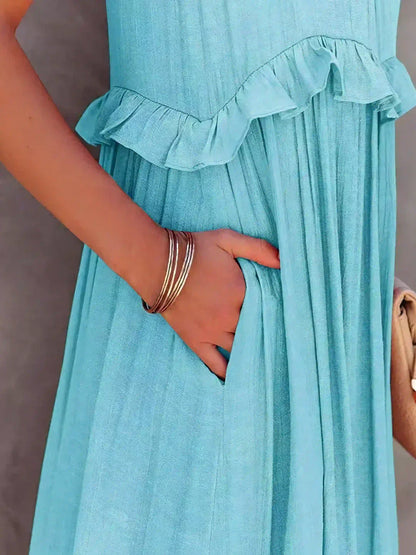Chic Ruffle Strapless Summer Dress