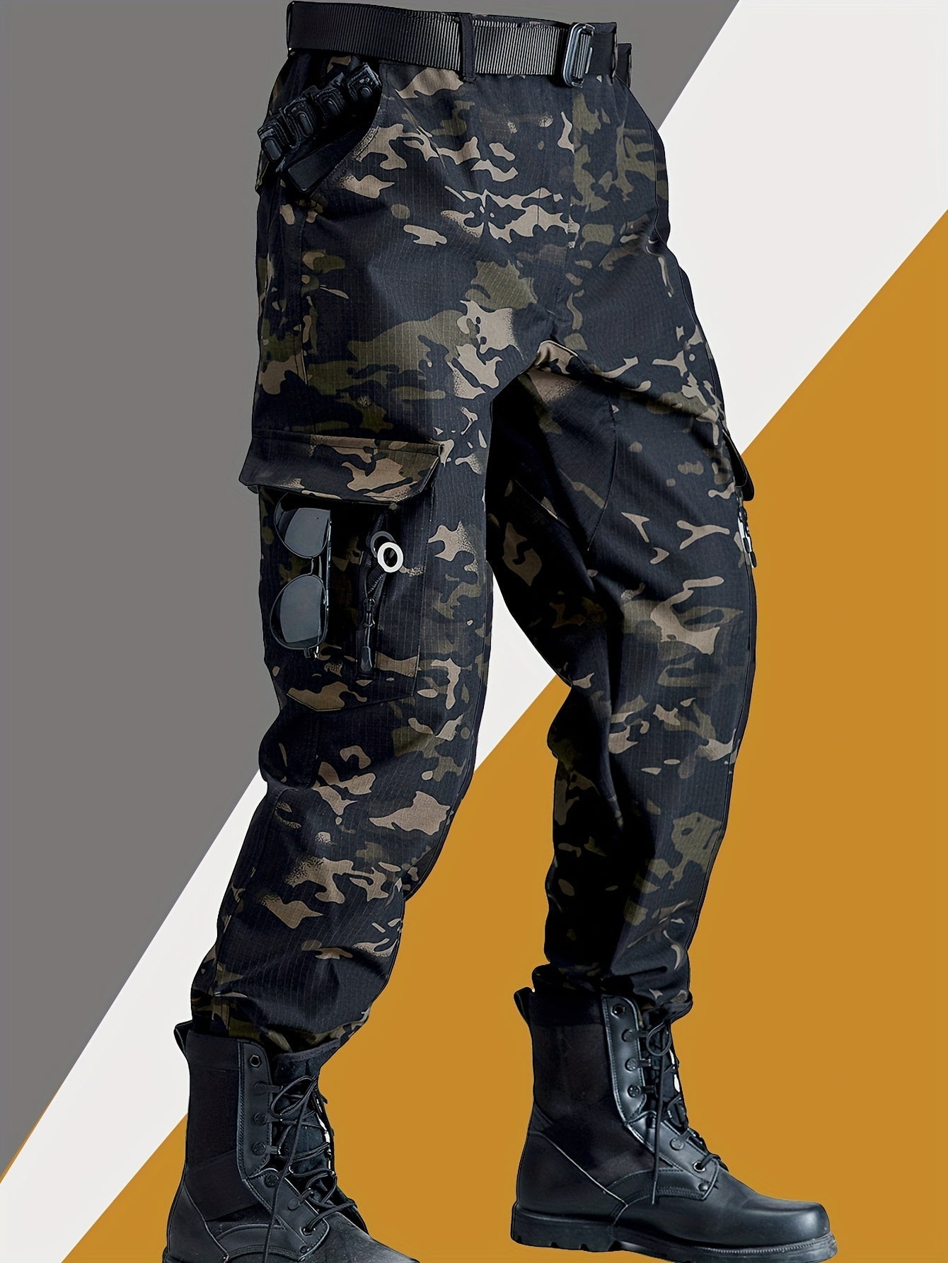 Practical Cargo Camo Work Pants