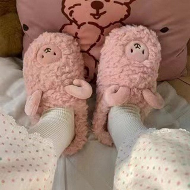 Cozy Women's Holiday Fuzzy Slippers