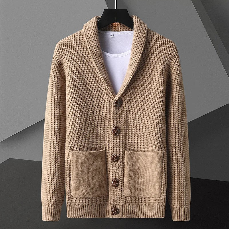 Classic Open Front Shawl Cardigan - Nocini