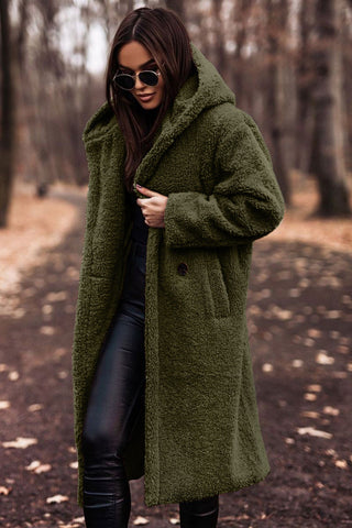 Ladies Warm Fake Fur Parka Jacket