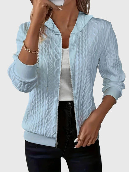 Women's Zip Front Hooded Sweatshirt
