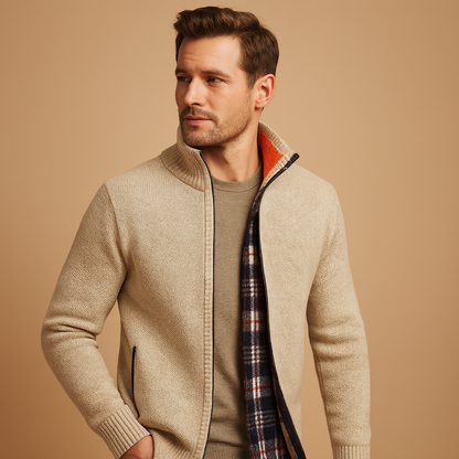 Warm Knit Crew Neck Sweater for Men - Nocini