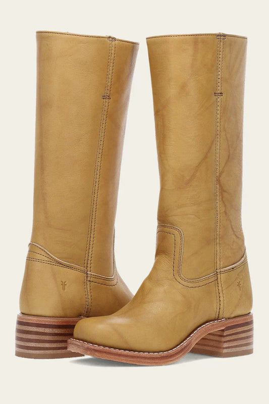 Brown Leather Mid Heel Cowboy Boots - Nocini