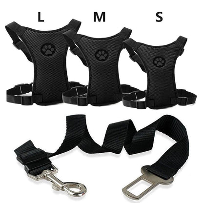 Car seat belt with Comfortable Harness for Dogs - PawSafe-S-The Livary