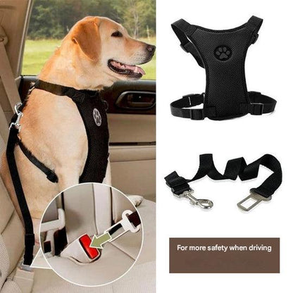 Car seat belt with Comfortable Harness for Dogs - PawSafe-S-The Livary