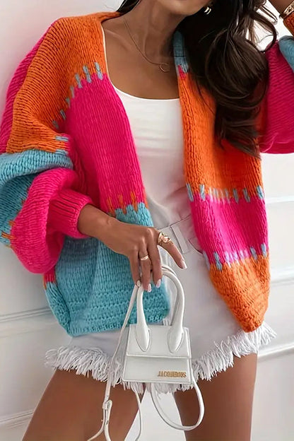 Cozy Oversized Knit Women's Cardigan Sweater - Olytrend