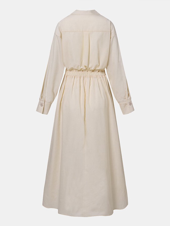 Image of Cara | Women's V-Neck A-Line Midi Dress