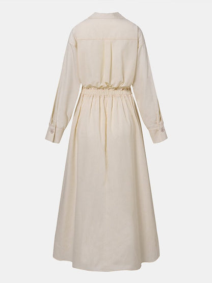 Image of Cara | Women's V-Neck A-Line Midi Dress