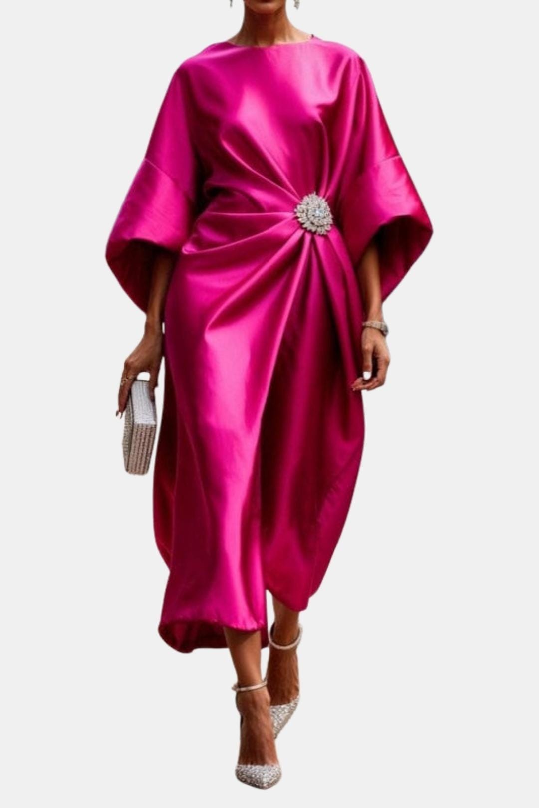 Image of Cara | Women's Wrap Midi Dress