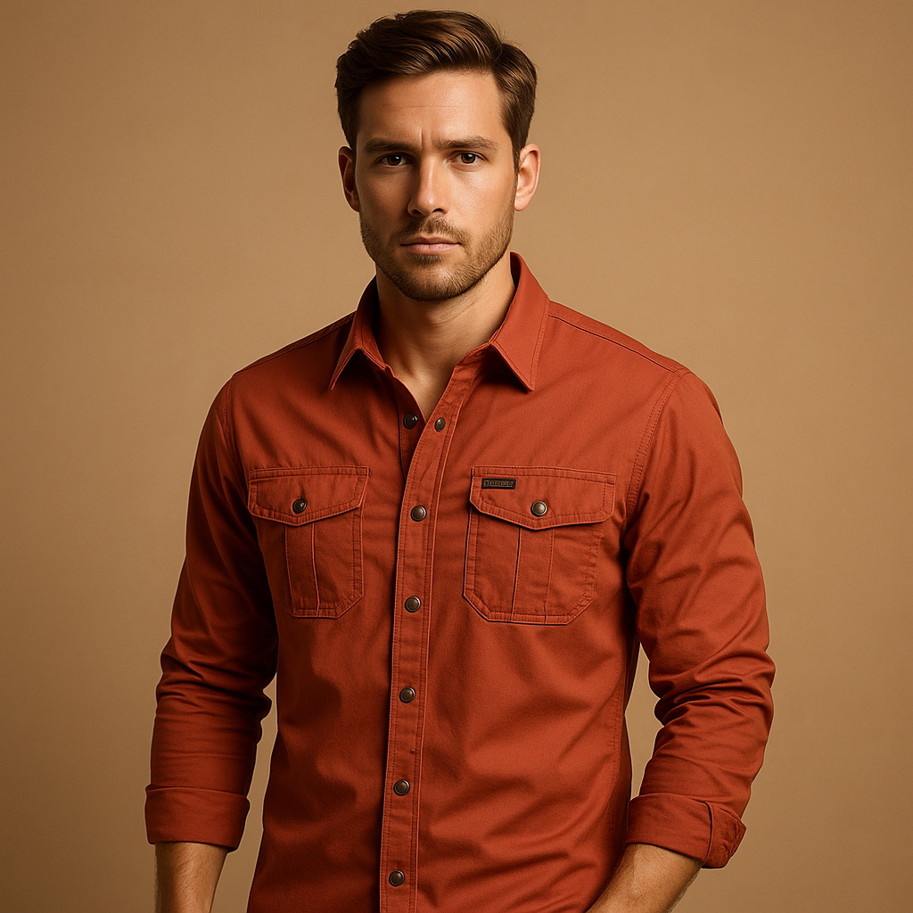 Relaxed Fit Mens Cotton Shirt - Nocini