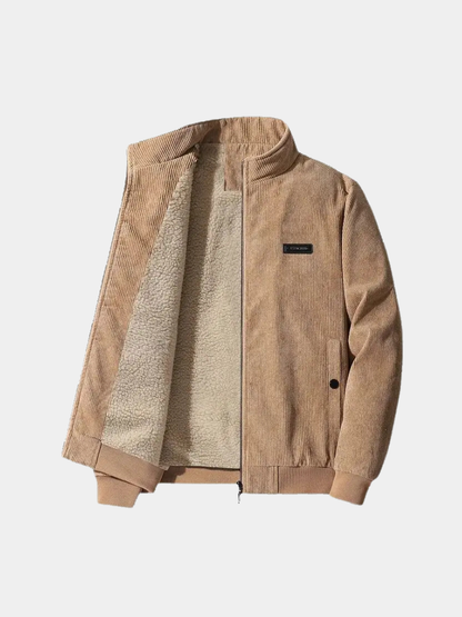 Men's Classic Corduroy Bomber Jacket - Olytrend