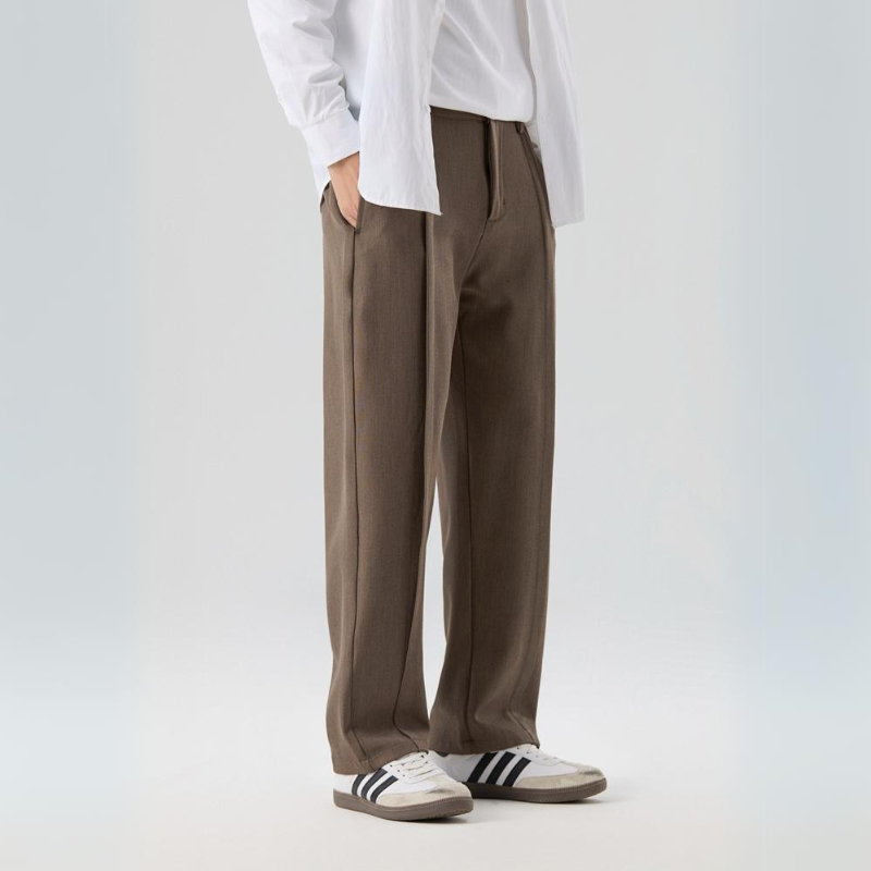Men's Comfort Fit Casual Pleated Pants - Olytrend