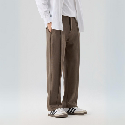 Men's Comfort Fit Casual Pleated Pants - Olytrend