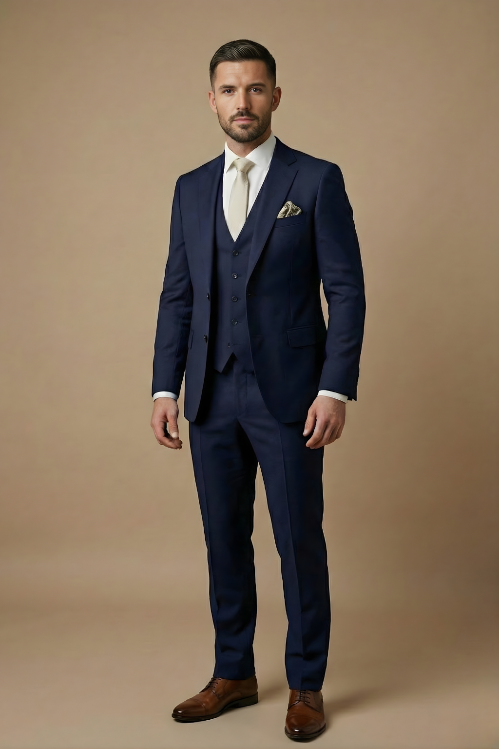 Stylish Men's 3 Piece Slim Fit Business Suit - Olytrend